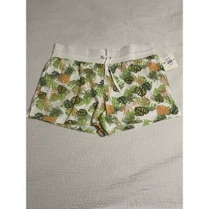 The Sweatshirt Project Womens Shorts 2X Tropical Leave Design NWT